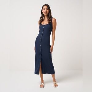 Travis Mathew Olive Green Maxi Dress